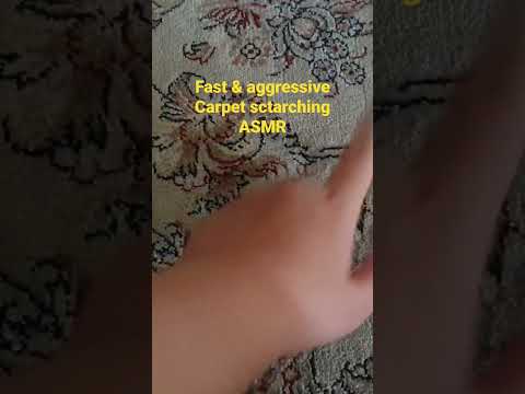 fast and aggressive carpet scratching ASMR