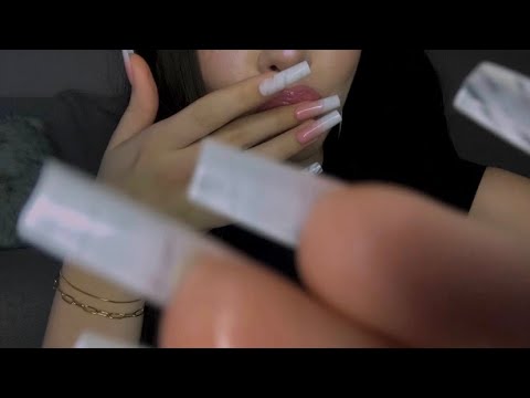 2 minute Spit Painting ASMR💋💦 |Lipgloss Application, Fast Tapping, No Talking|✨