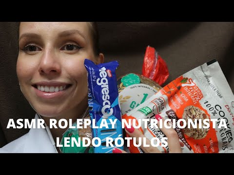 ASMR ROLEPLAY NUTRICIONISTA LENDO ROTULOS -  Bruna ASMR