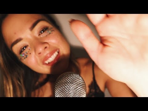 💋 ASMR Touching your face 💋 Inaudible • Personal attention • Mouth sounds • Finger tracing