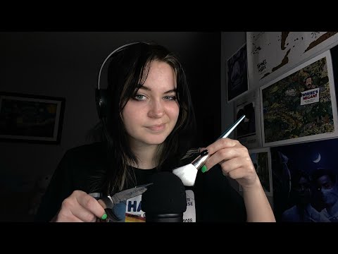 ASMR Update | Where Have I Been? mic brushing, knife scratching, whispering