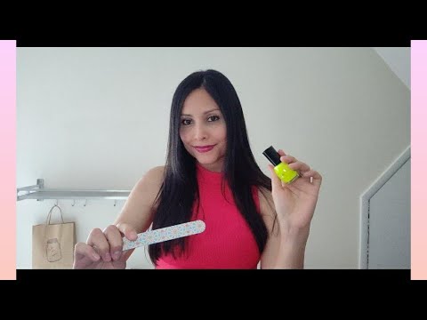 (ASMR) Spa Receptionist checks you in and does your nails