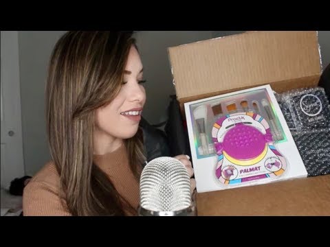 ASMR - Unboxing Products From Sigma Beauty | Tapping, Mic Brushing, etc..