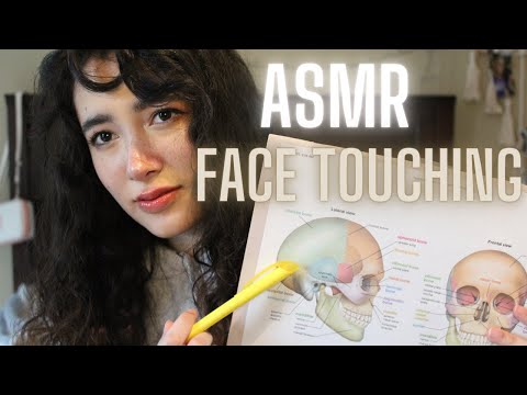 up close face touching while i teach you about your bone anatomy 😊 (asmr)