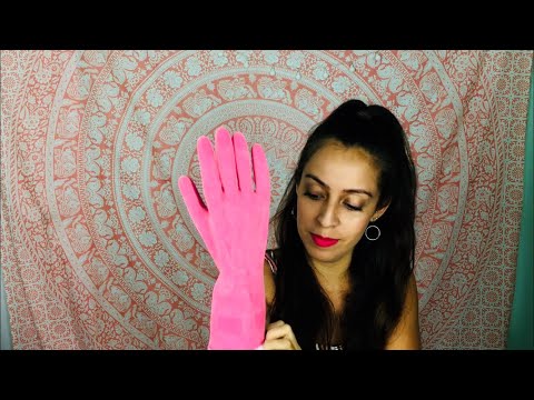 ASMR- Rubber glove sounds with shaving cream