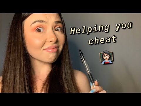 ASMR SASSY BFF HELPS YOU CHEAT| ROLEPLAY | INAUDIBLE WHISPERING