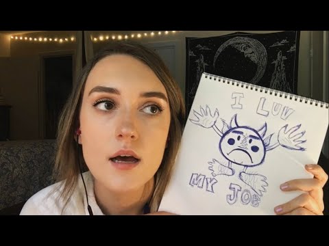 ASMR April Ludgate Draws Your Portrait (Parks & Rec Parody)