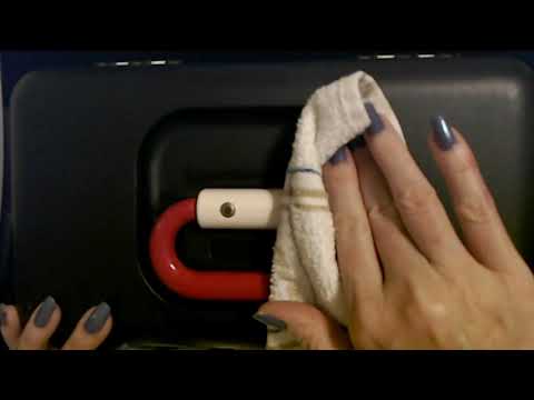 ASMR | Cleaning A Makeup Caddy (Whisper)