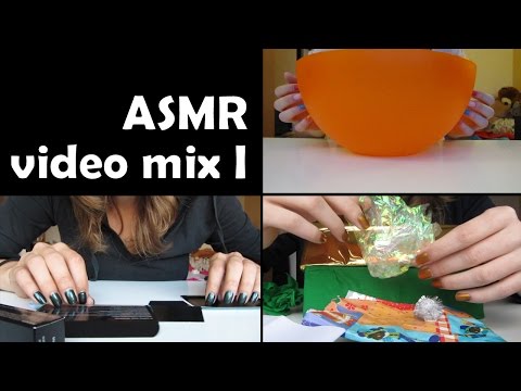 #129 Layered ASMR: tapping, crinkling, soft speaking and more! Video mix I
