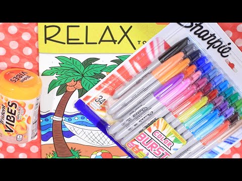 COLOR BY NUMBER ASMR UNBOXING SHARPIES (CHEWING GUM)