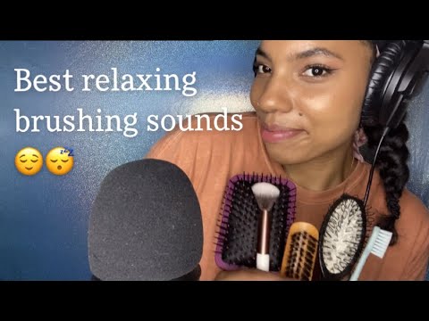 Asmr soft soothing brush sounds for relaxation 😌😴