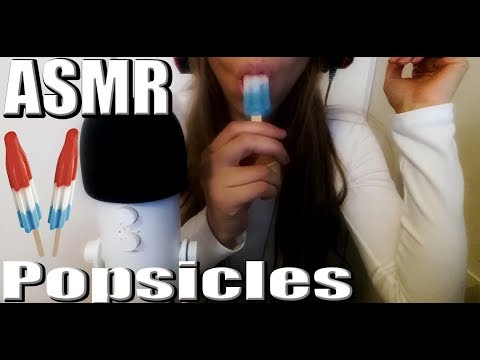 {ASMR} Popsicles | Slurping | Sucking | biting | Wet sounds | swallowing sounds