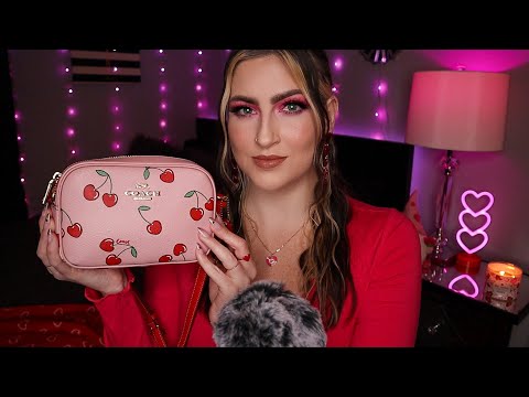 ASMR | What’s In My Bag 🍒💗(Chatty Whispers)