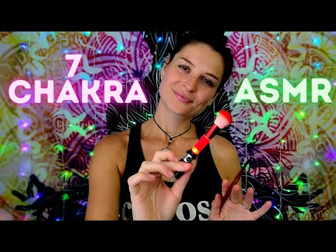 4K ASMR REIKI Painting Symbols on ALL Your Chakras ~ Face Touching Personal Attention and Cleanse