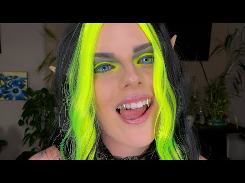 ASMR Vampire Elf Lens & Ear Licking | Roleplay | Mouth Bubbles