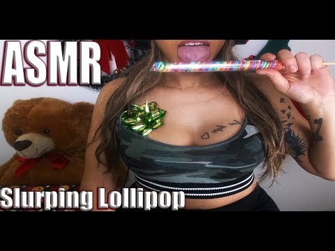 {ASMR} Lollipop | slurping | sucking | crunching | teeth tapping