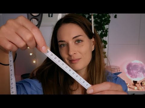 ASMR | Tingly Face Measuring Roleplay  | Measuring you | Face tracing (Soft Spoken)