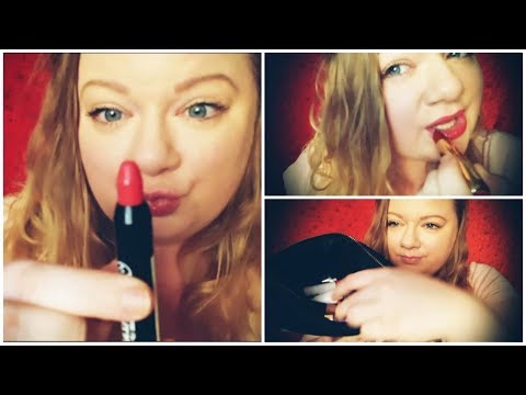 ASMR Rummaging Through Make Up Bag & Applying Different Lipsticks (No Talking)