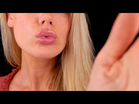 Close-up kisses in your ears & mouth sounds (positive affirmation & personal attention ASMR)
