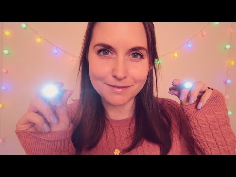 ASMR Light Triggers, Follow The Light (With Close Up Whispers/Semi Inaudible Whispers)