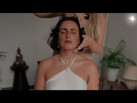 ASMR whispered 😴 soft essential oil massage for sleep (w/ & w/o music)