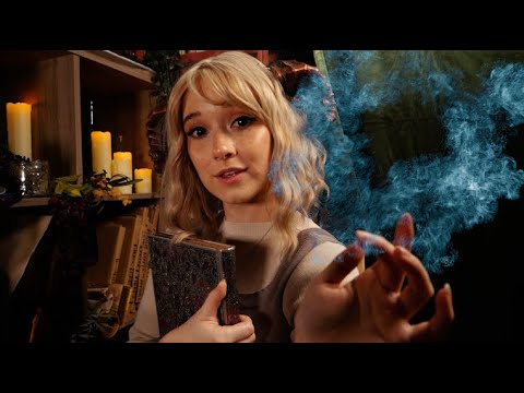 ASMR Magical Librarian Finds You a Spell for Sleep 😴 | Keyboard & Parchment, Magical Ambience