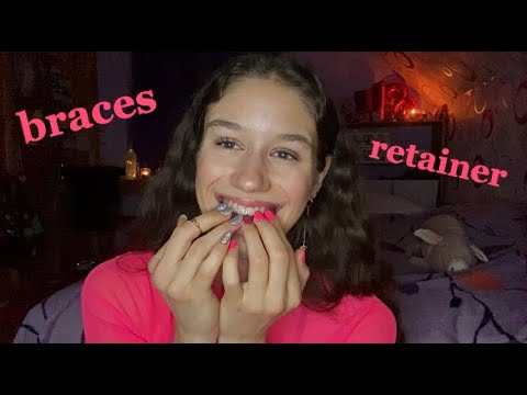 ASMR mixed teeth tapping & scratching - braces, retainer