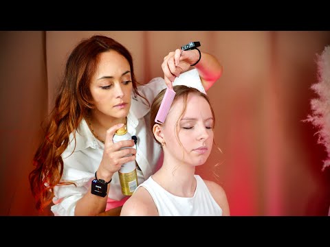 ASMR Perfectionist Hair Styling and Finishing Touches | Soft Spoken Hair Stylist Roleplay