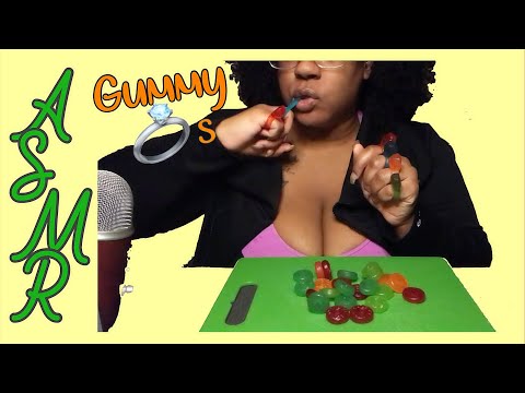 ASMR Eating Gummy Food ✨ | Eating 7 Diamond Rings 💍✨💍