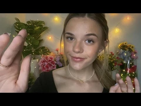 ASMR Repeating My Intro In English & French 🇫🇷 (up close whispers & hand movements)