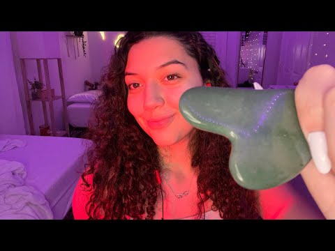 ASMR Pampering you and doing your skincare for sleep and relaxation 😴 🧖‍♀️