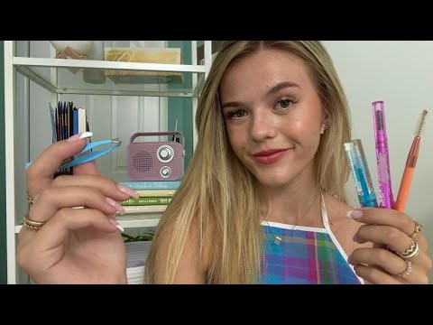 ASMR Doing Your Brows In Class 📚