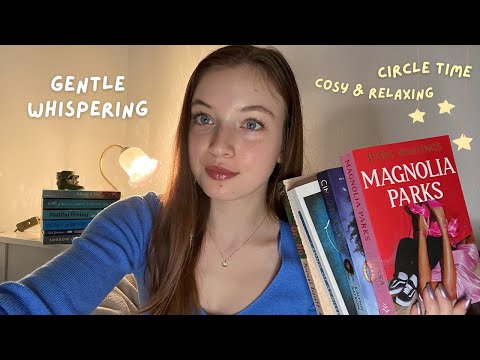 ASMR cosy & relaxing circle time 💗 monthly reading wrap up + wellness tips 📖🌻