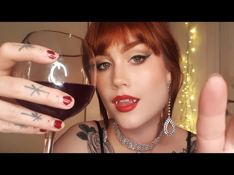 Asmr Date with me - showing you my new fangs, chit chat, tapping and more ❤🧛🏻‍♀️