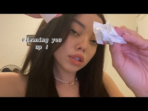 ASMR ROLEPLAY// CLEANING U UP AFTER A FALL ♡