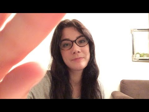 ASMR caring friend role-play for anxiety - softly spoken with hand movements and shhh sounds