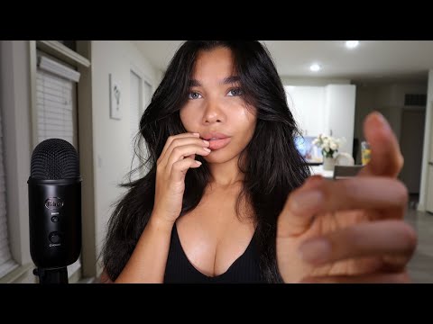 ASMR | Fast & Aggressive  Spit Painting, Mouth Sounds & Collarbone Tapping 👅