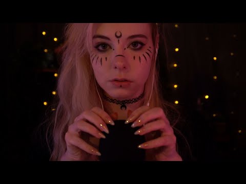 ASMR | slow mic scratching & soft cupped whispering - blowing, rain
