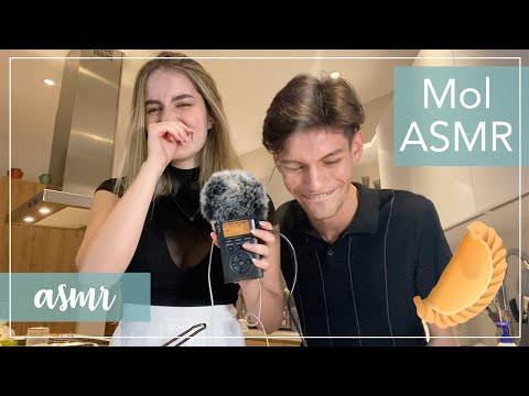 ASMR en español - Haciendo EMPANADAS Argentinas con MOL ASMR (Cocinando con Ale y Mol)