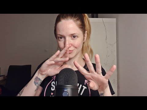 ASMR deutsch - hand sounds and whispering with personal attention for sleep - tingles in german