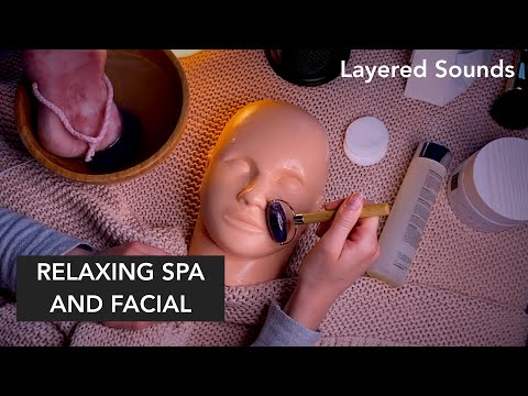 ASMR | Extremely Calming Spa Salon - Makeup removal, Facial, Layered Sounds - Roleplay