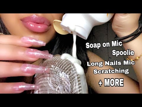 ASMR~ Intense Triggers On MIC Fast & Slow (Mic Scratching, Soap On Mic, Brushing + MORE)