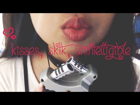 [ASMR] Kisses, Sksktktk, Unintelligible Whisper (H4n inbuilt mic)