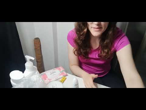 Showing you what I use after swimming ASMR - (tapping, bag sounds, soft spoken)