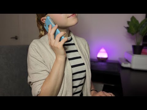 ASMR Roleplay~ Case Worker Doing Admin (Typing,Writing, Page Flipping,Phone tapping)