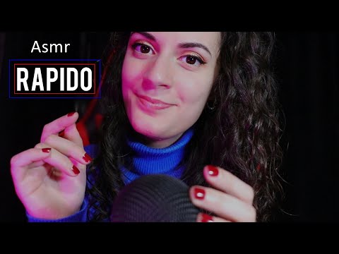 ASMR RAPIDO y AGRESIVO (+ Mouth sounds, Gibberish, Luz baja)| ASMR Español