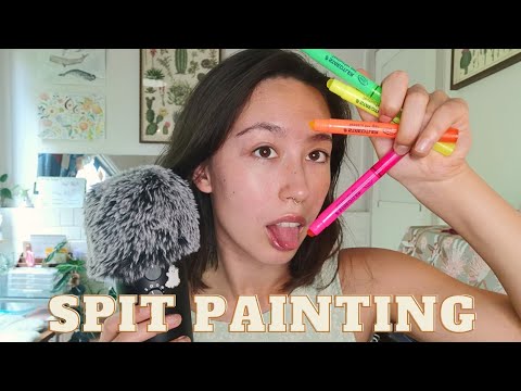 ASMR | Spit Painting Relaxation, FACE TRACING, Personal Attention