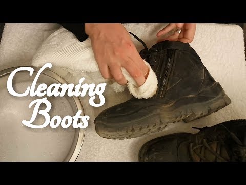 ASMR Cleaning my Boots