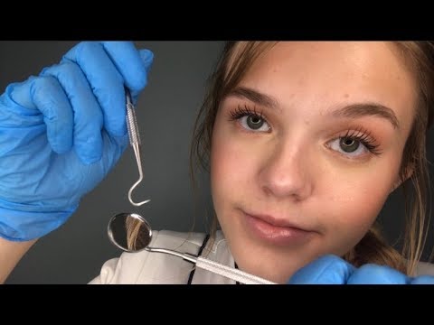 ASMR Dentist Roleplay (scraping, brushing, and whitening session)