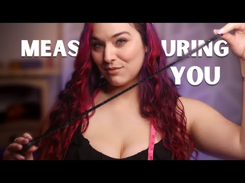 ASMR Flirty Girl Measures You For No Reason | Up Close Personal Attention